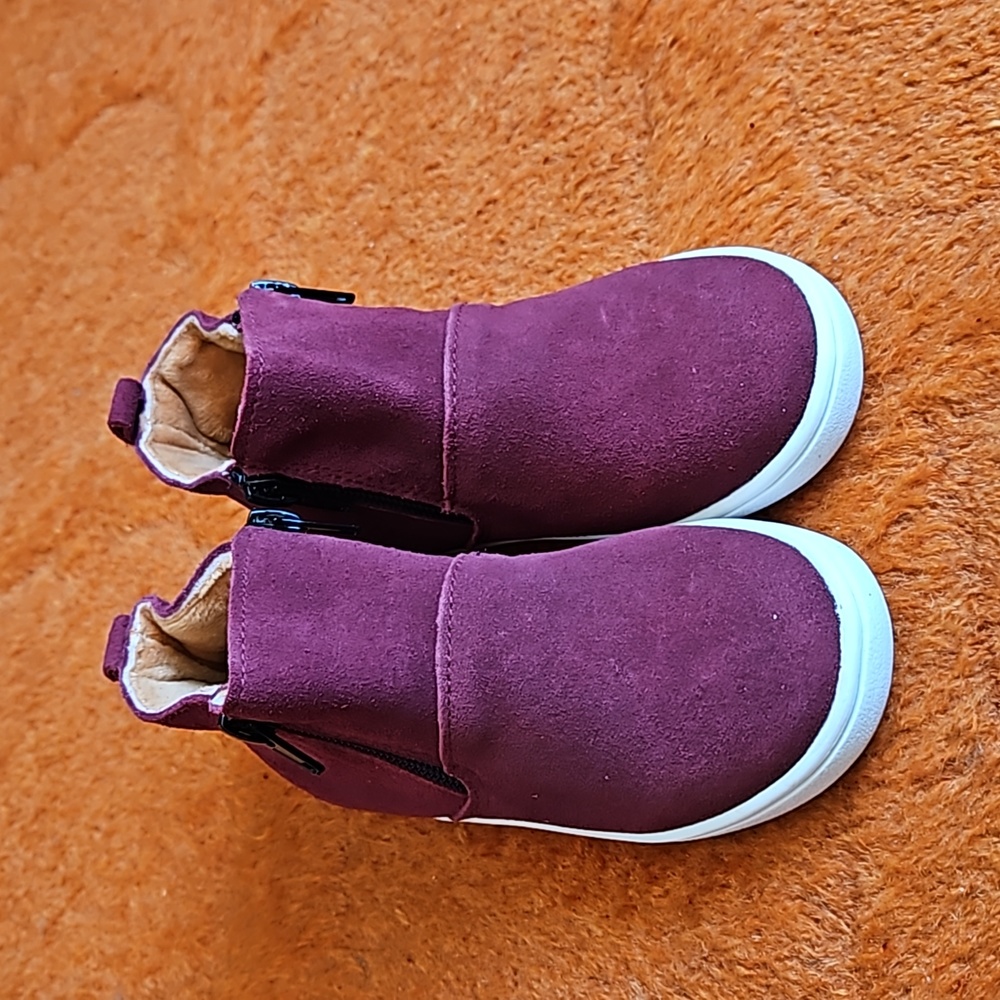 Maroon Fleece Lined Zip Boots from Monkey Feet